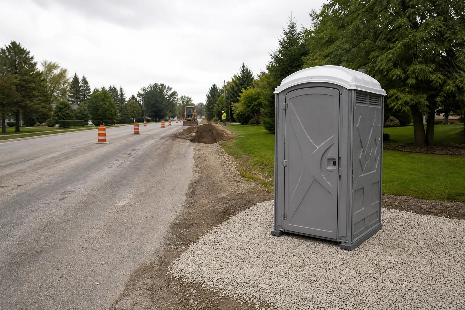 ADA-Accessible Portable Restrooms portable sanitation setup