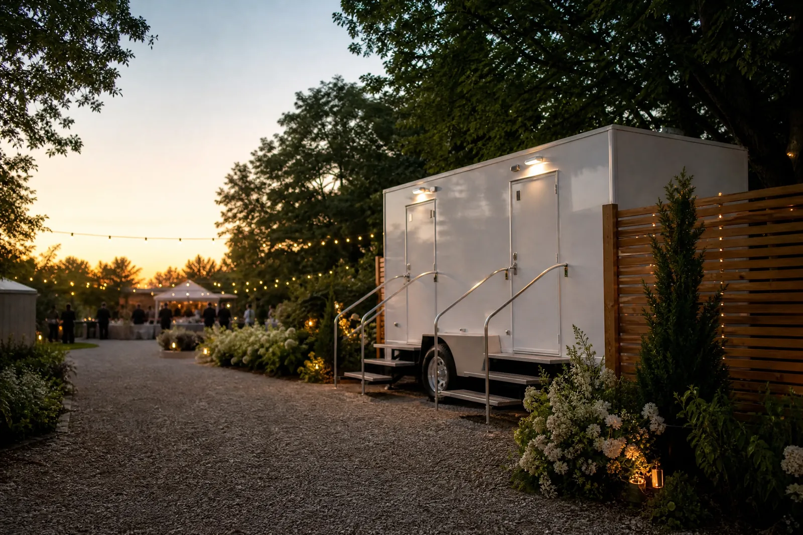 Construction Site Portable Toilets portable sanitation setup